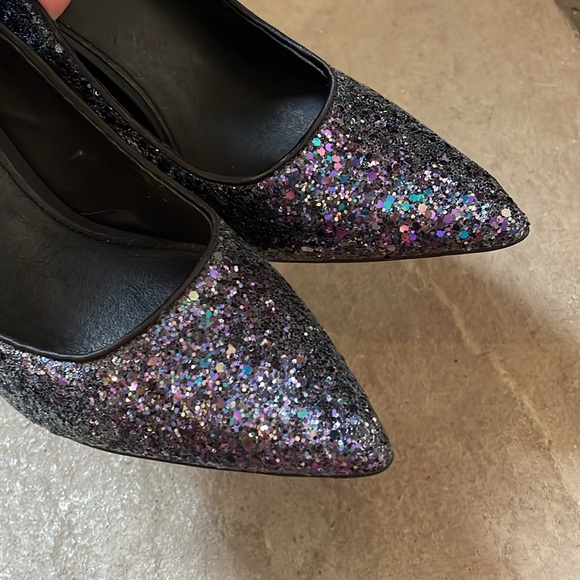 NEW steve madden atlantic blue glitter heels - Picture 5 of 7